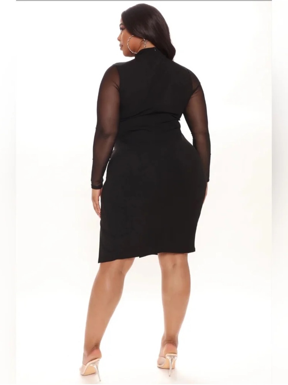 Fashion Nova Fallen Angel Mesh Midi Dress - Picture 3 of 11